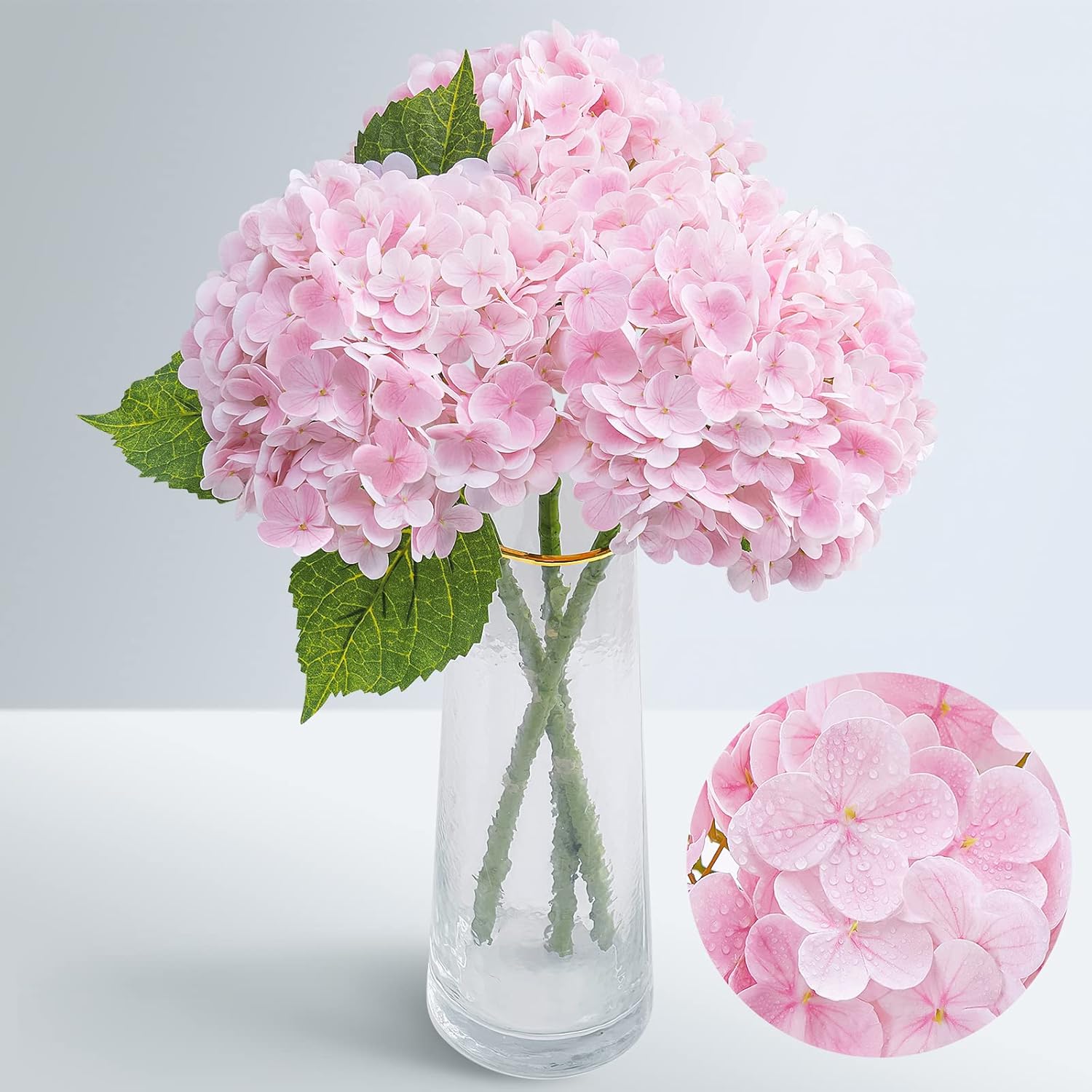 Beige Artificial Flowers — 21" — Pink