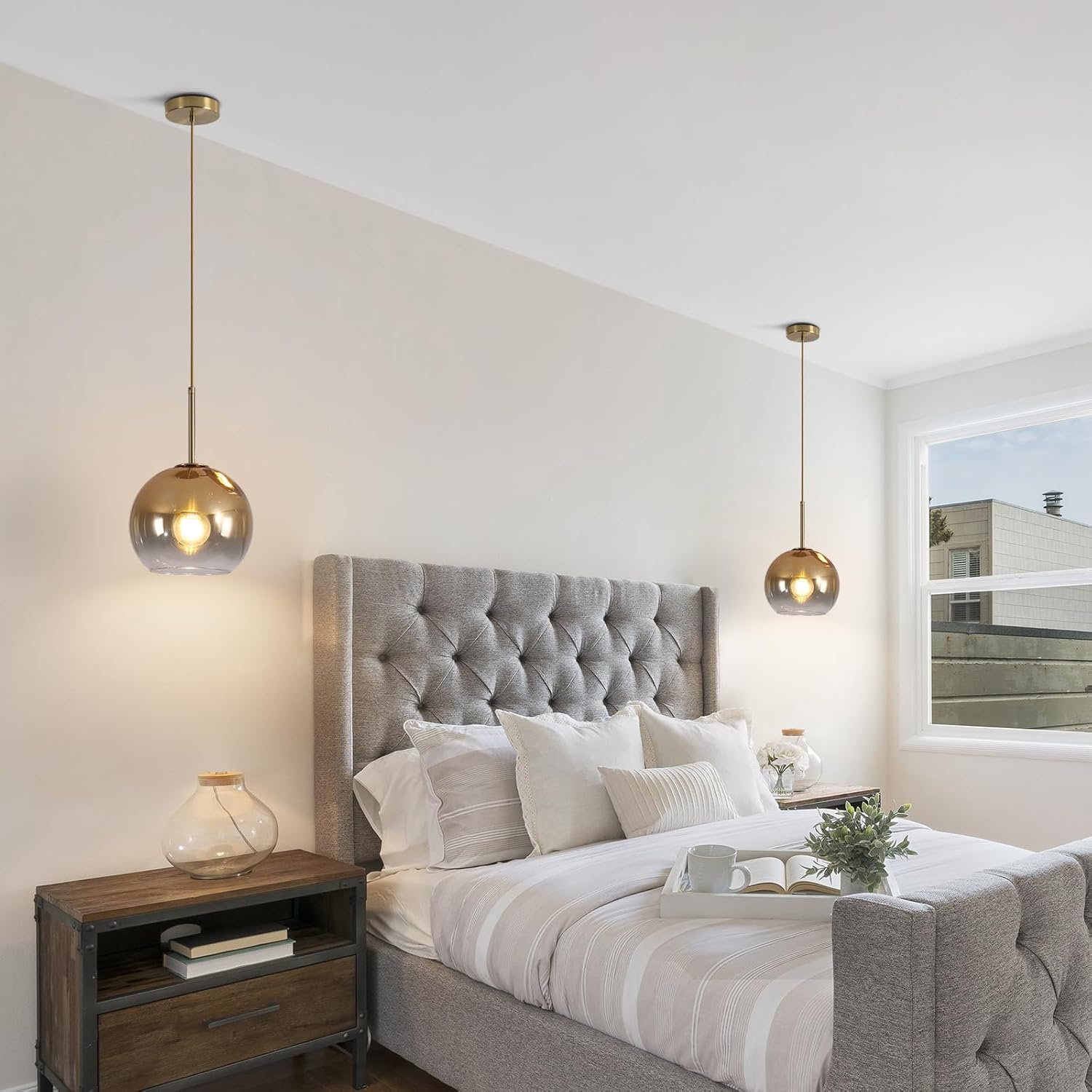 Luxe Gold Pendant Light — 1-Light - View 7