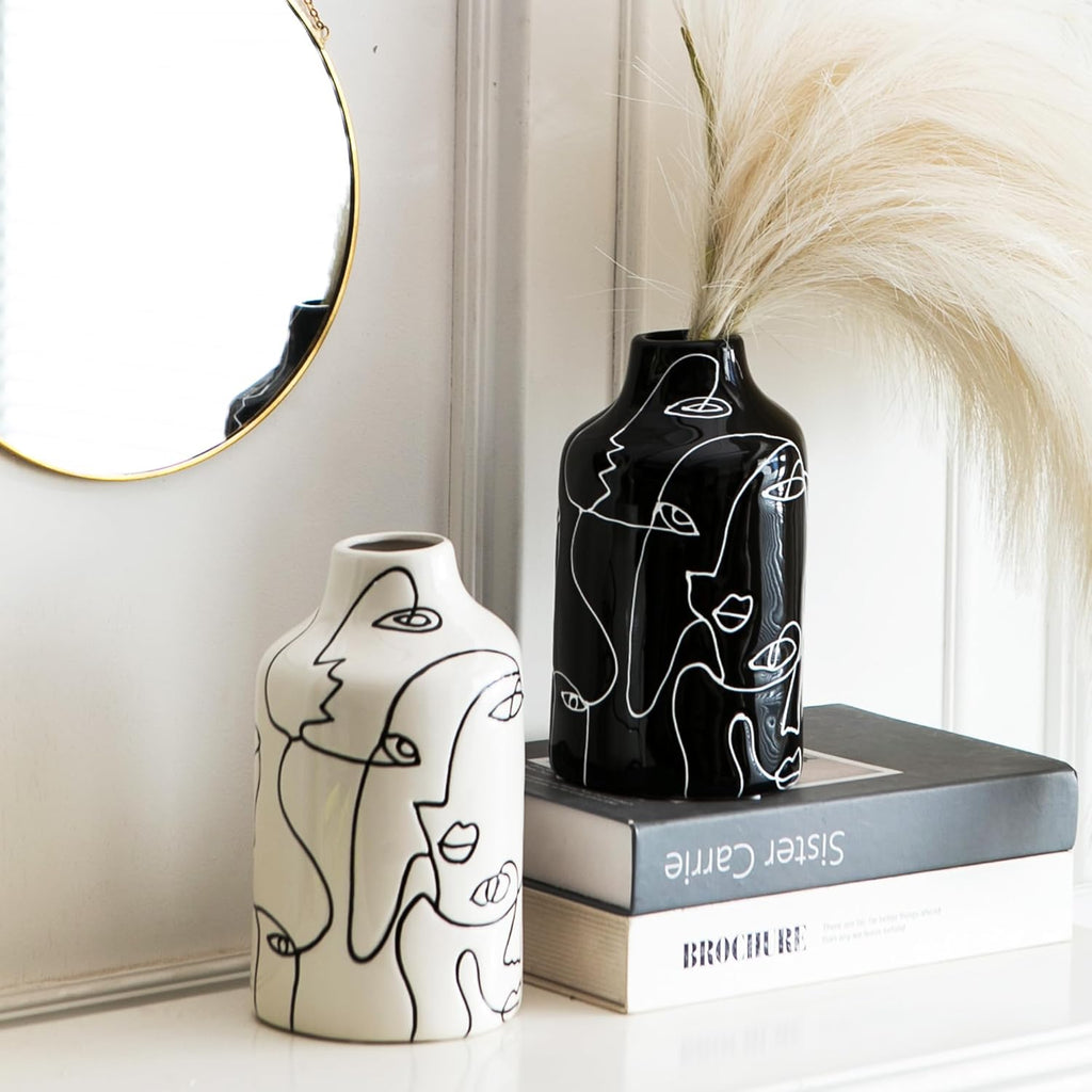 Modern Black Flower Vase - View 5