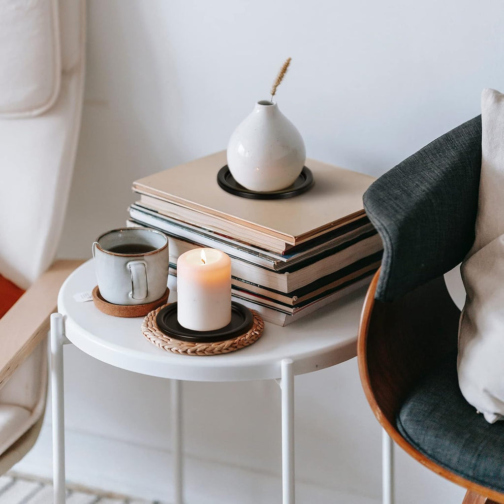 Black Pillar Candle — 3.8" - View 2