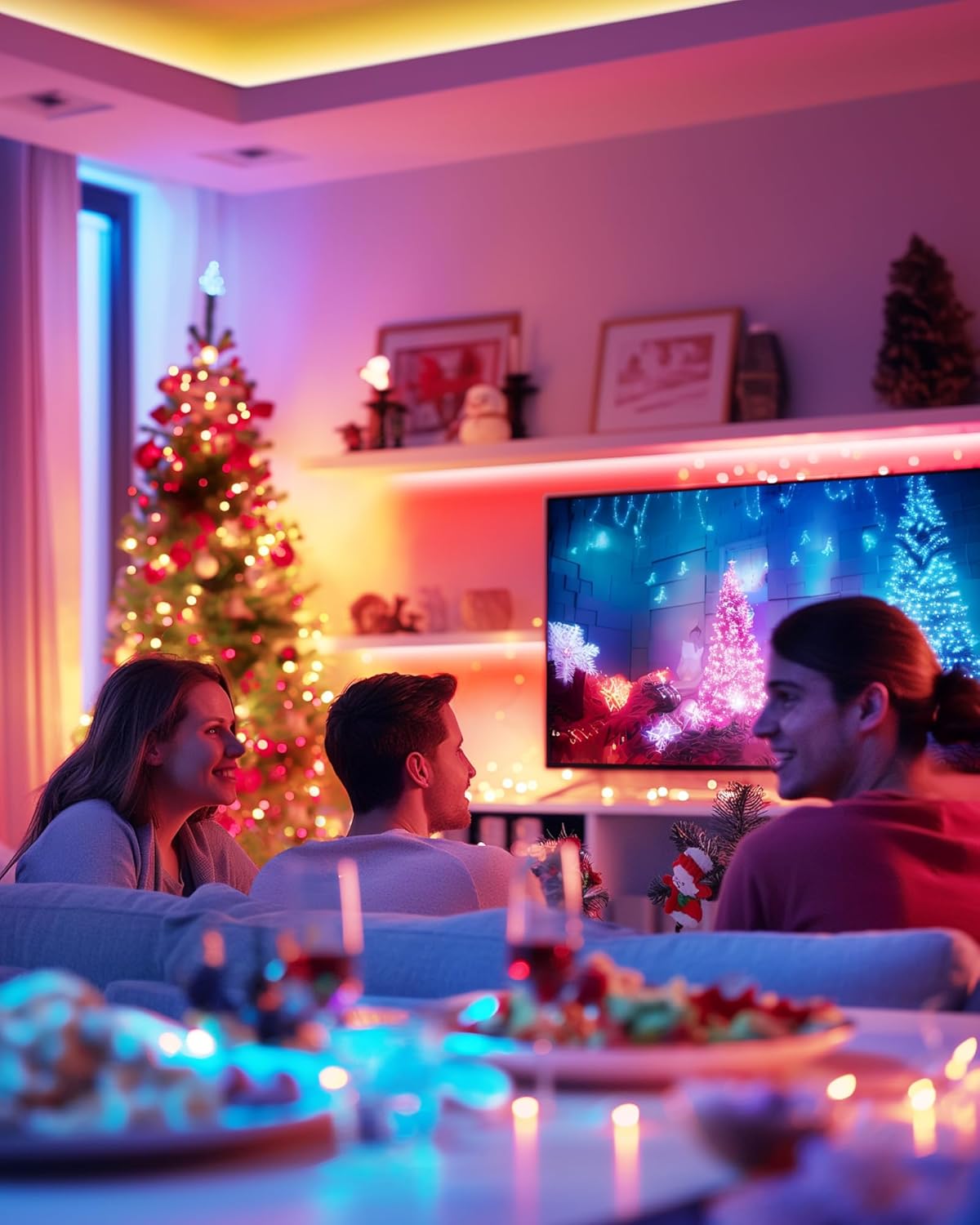 Color Changing Metal LED Strip Lights - View 2