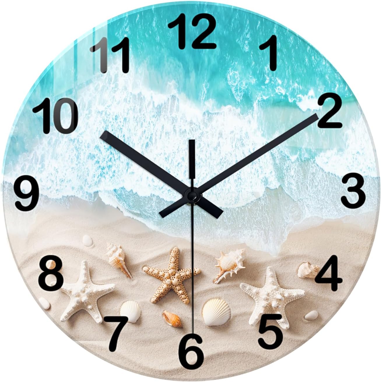 Battery Operated Black Wall Clock — 16" — 12 Inch