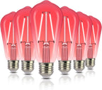 Dimmable Green Smart Bulb — Set of 1 — Red