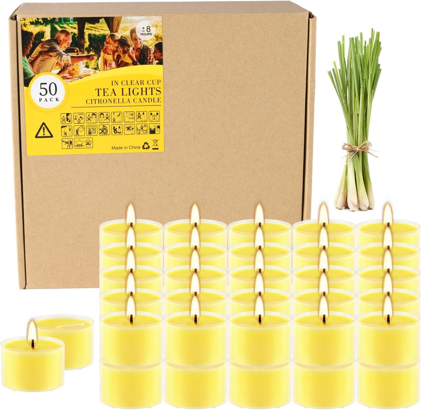 Soy Wax Metal Scented Candle — citronella