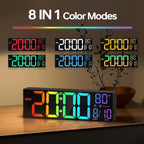 RGB Black Wall Clock — 16.2" - View 5