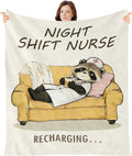 Blue Throw Pillow — 50" — Nurse