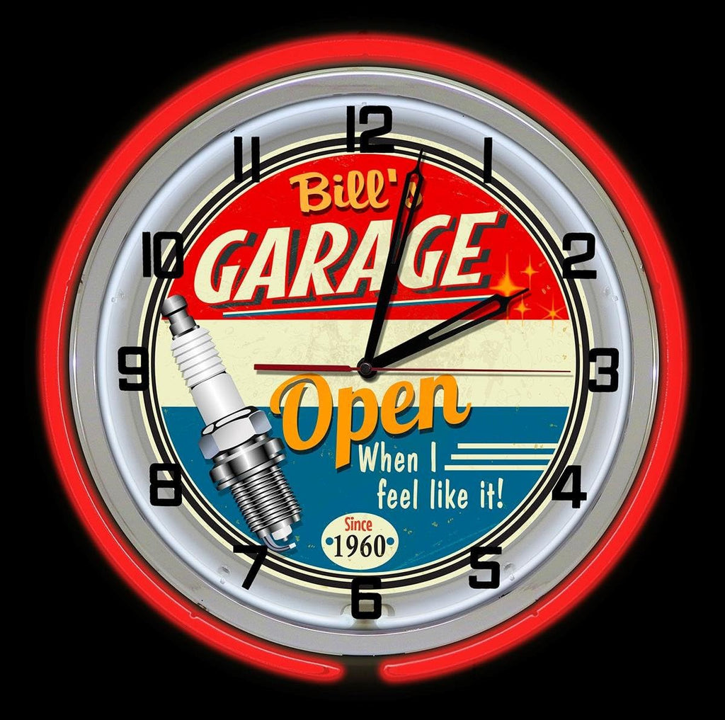 Vintage Blue Wall Clock - View 2