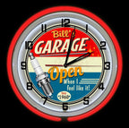 Vintage Blue Wall Clock - View 2