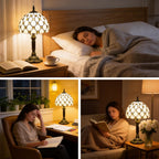 Vintage Glass Table Lamp - View 8