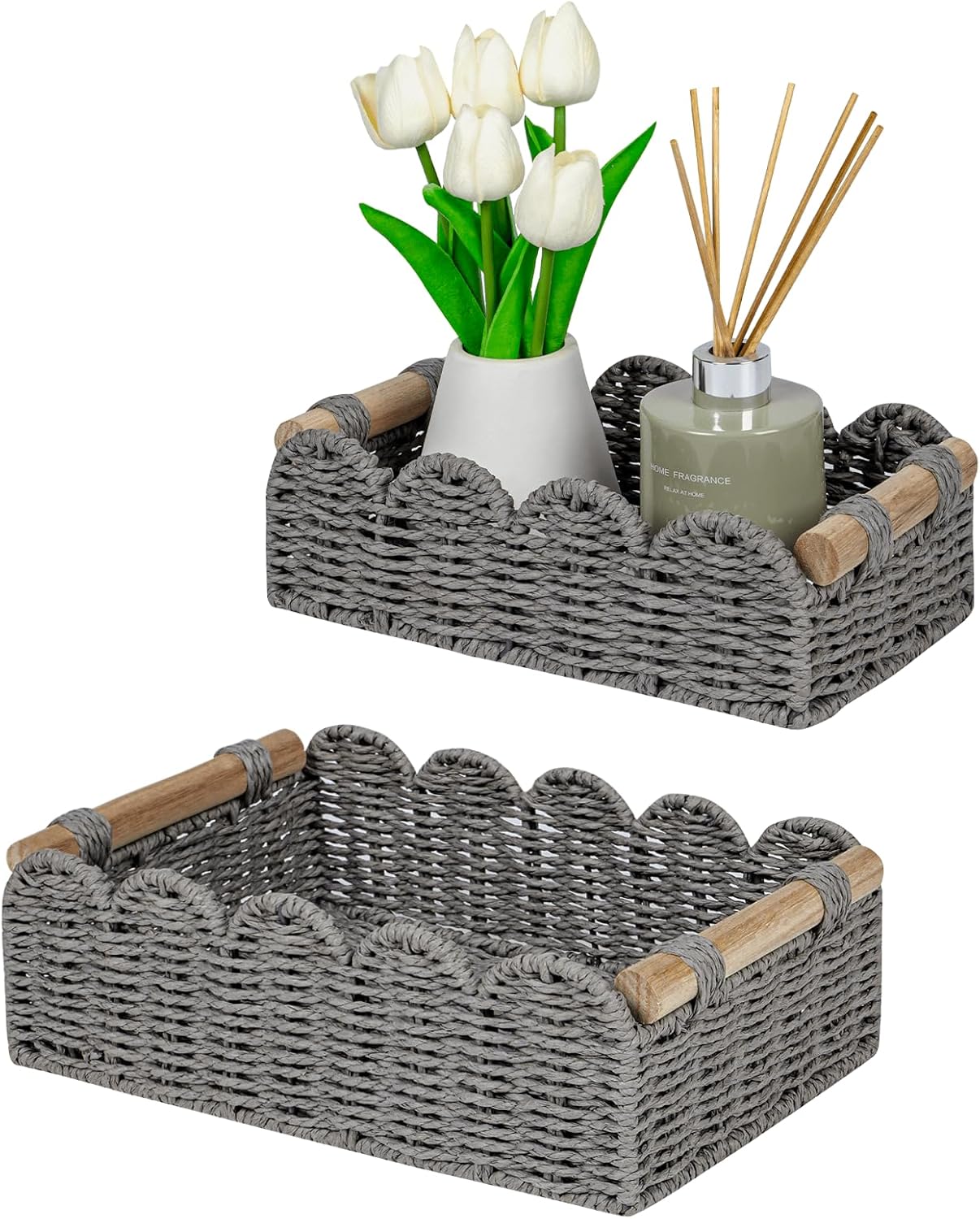 Beige Basket — Grey