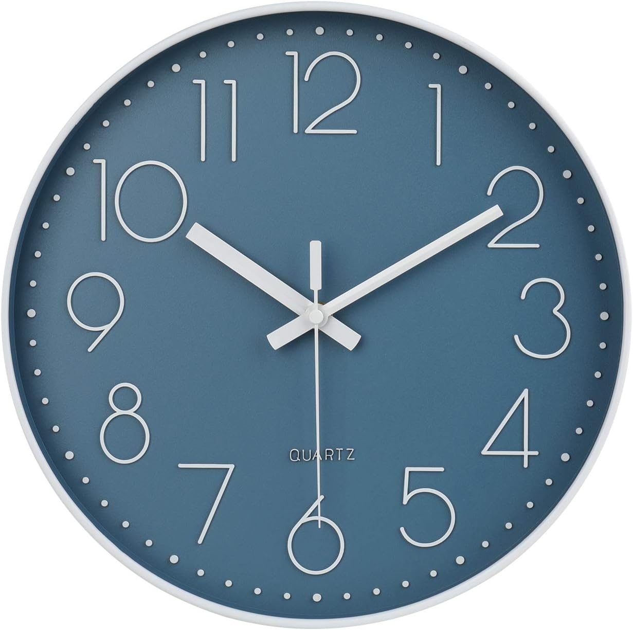 Modern Black Wall Clock — 16" — 12 Inch