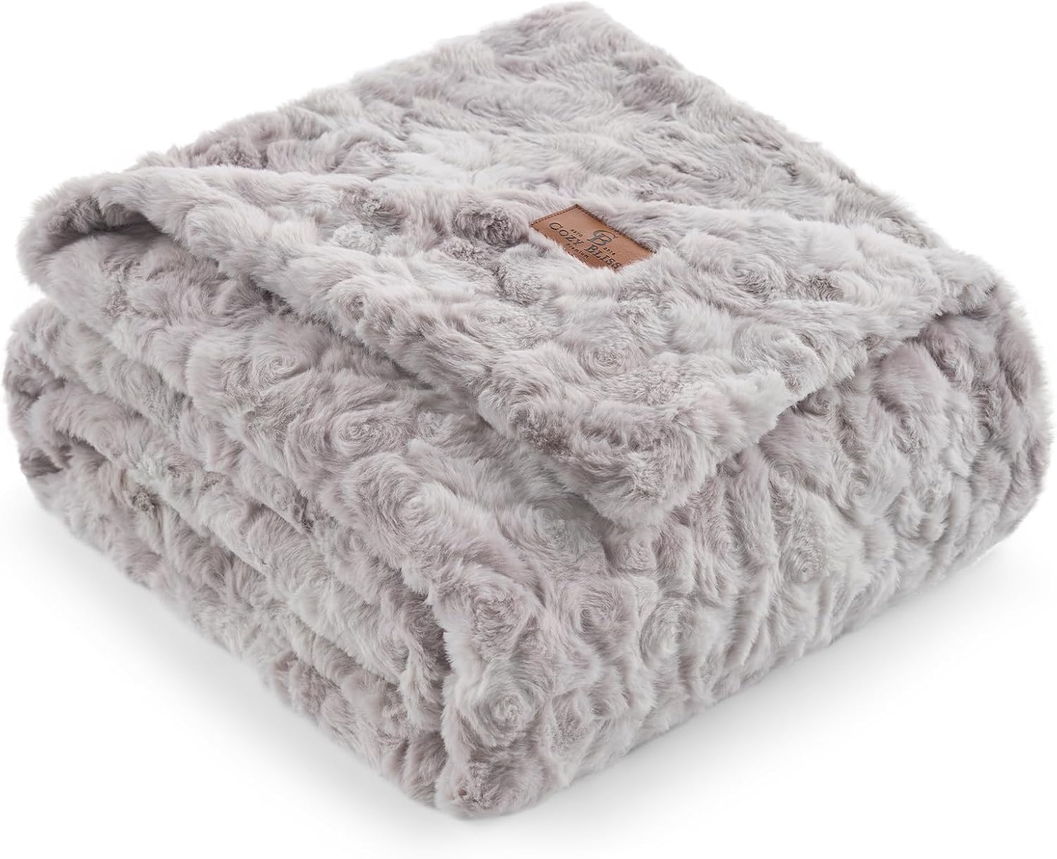 Beige Throw Pillow — 55" — Tie-dye Grey