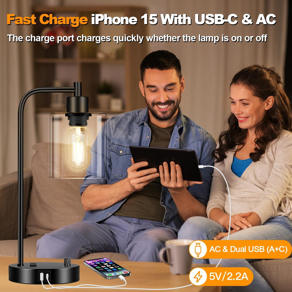 Dimmable Modern Black Desk Lamp - View 6