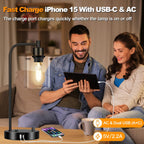 Dimmable Modern Black Desk Lamp - View 6