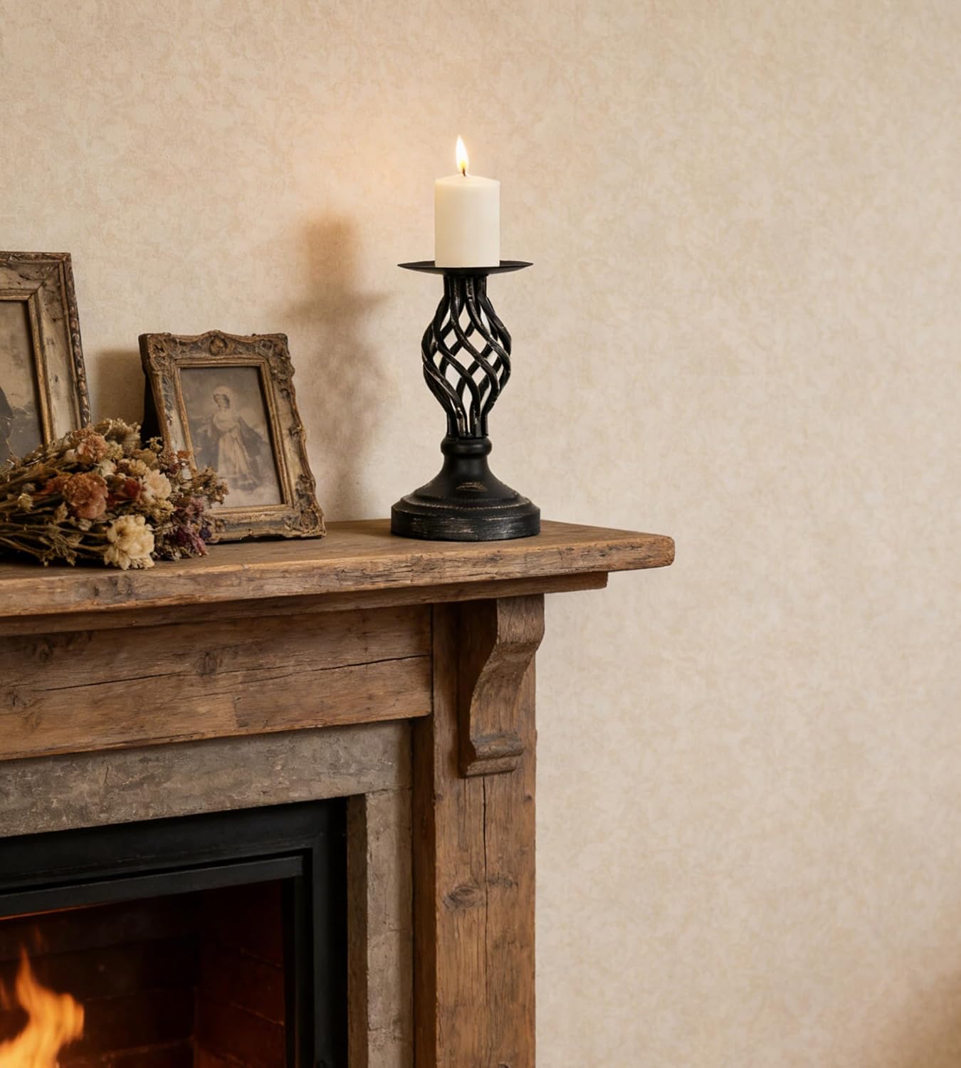 Vintage Metal Candle - View 4