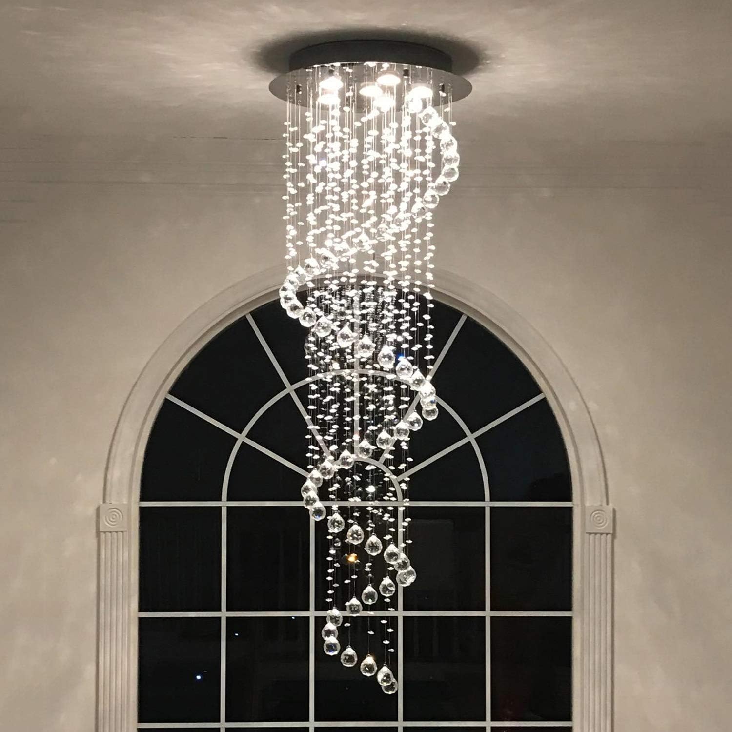 Luxe Metal Chandelier — 20" - View 5