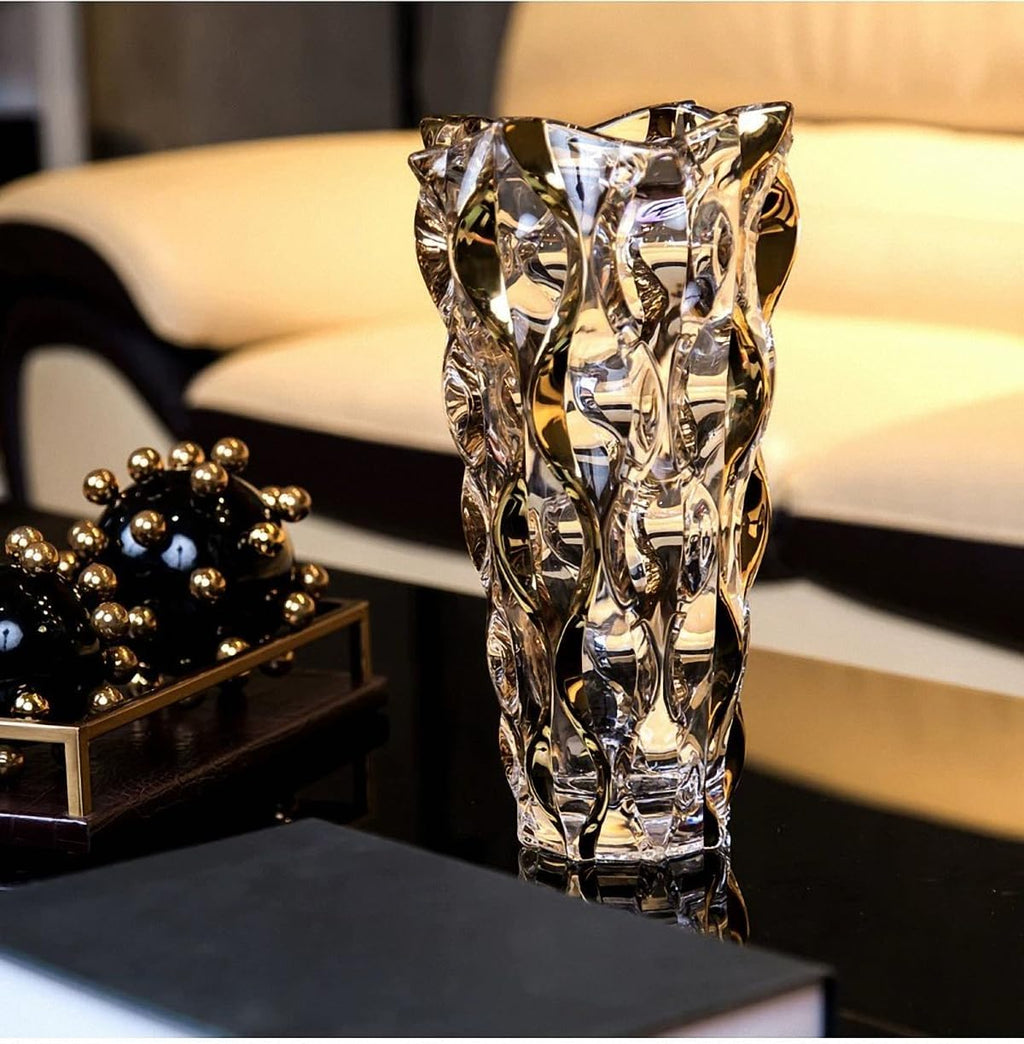 Luxe Gold Flower Vase — 11" - View 9