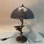 Hand-Painted Black Table Lamp — 14" - View 7