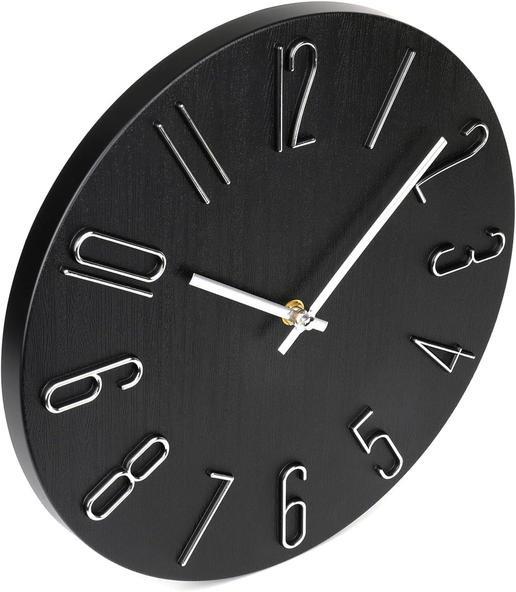 Modern Wood Wall Clock — 12" - View 6
