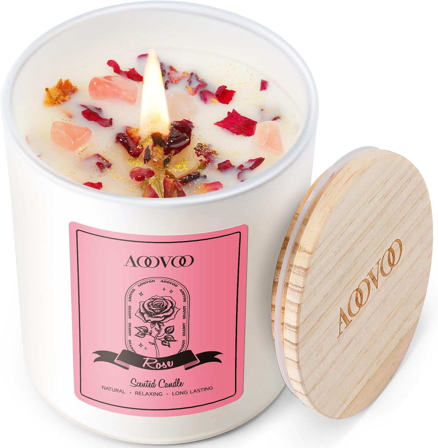 Luxe Metal Scented Candle — Rose Scented Candle