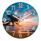 Battery Operated Blue Wall Clock — 12"