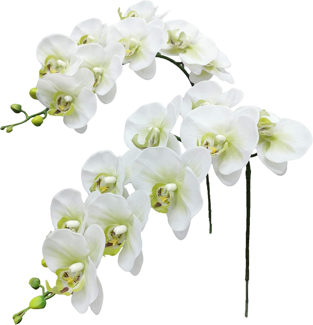 Green Artificial Flowers — 38" — Green White