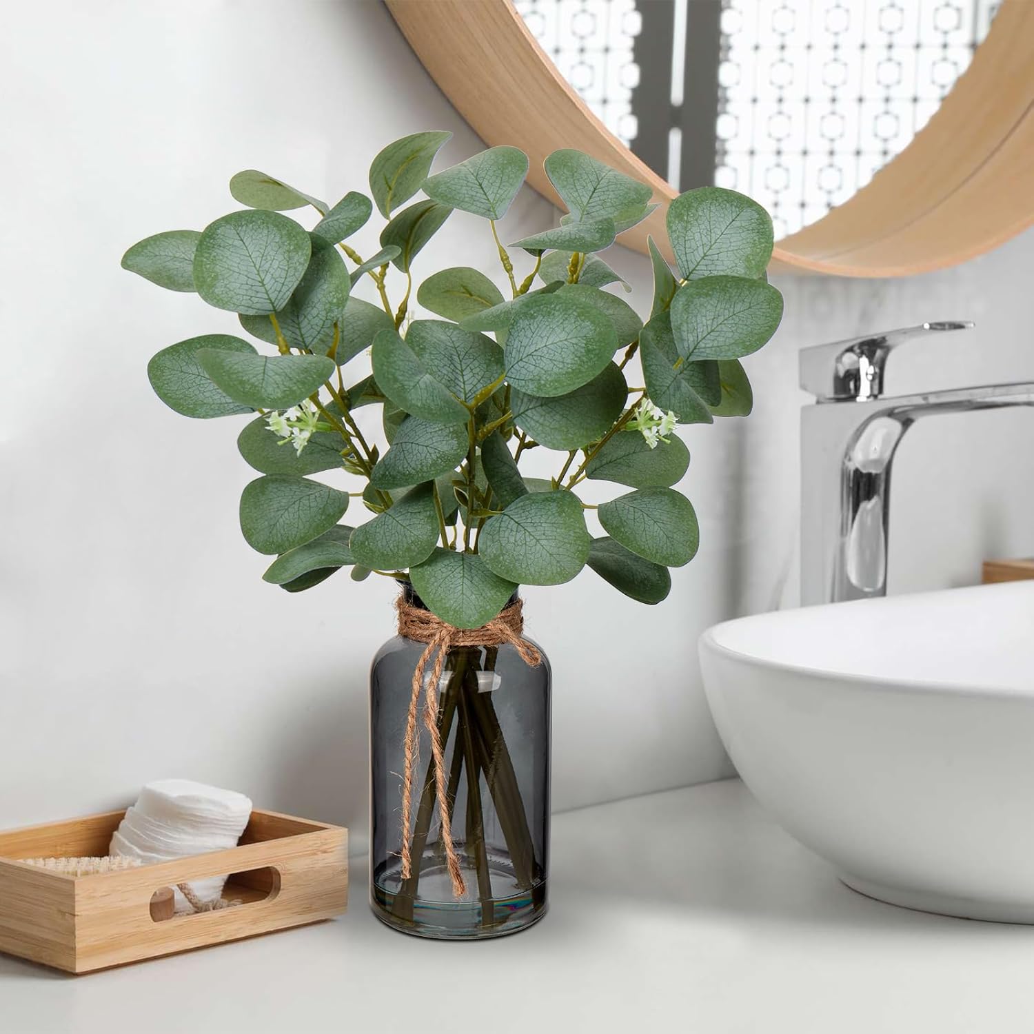 Farmhouse Black Artificial Plant — 14" - View 3
