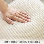 Boho Beige Throw Pillow Cover — 18" - View 5