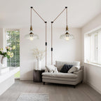 Adjustable Farmhouse Black Chandelier - View 8