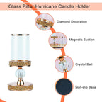 Luxe Glass Pillar Candle - View 3
