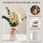 Farmhouse Black Flower Vase — 6.3" - View 3