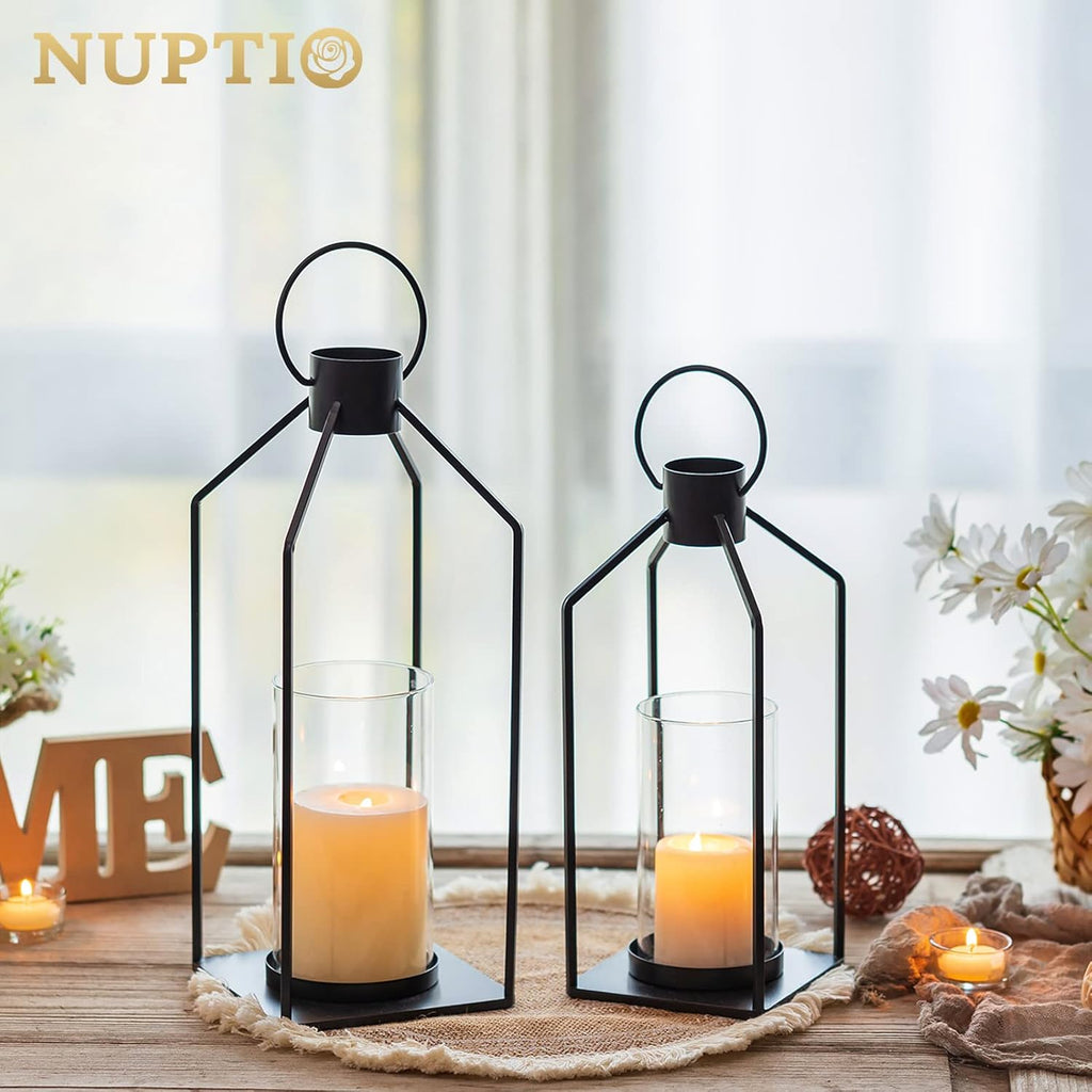 Farmhouse Black Pillar Candle - View 4