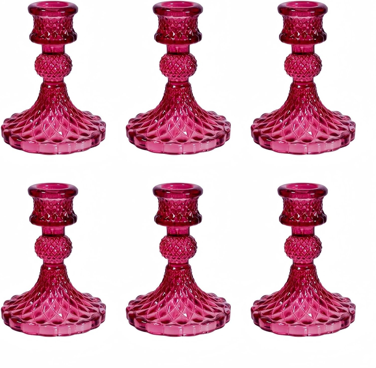 Black Candle — Set of 6 — Gch002-purple Dimond