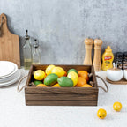 Farmhouse Brown Storage Basket — 13" - View 3