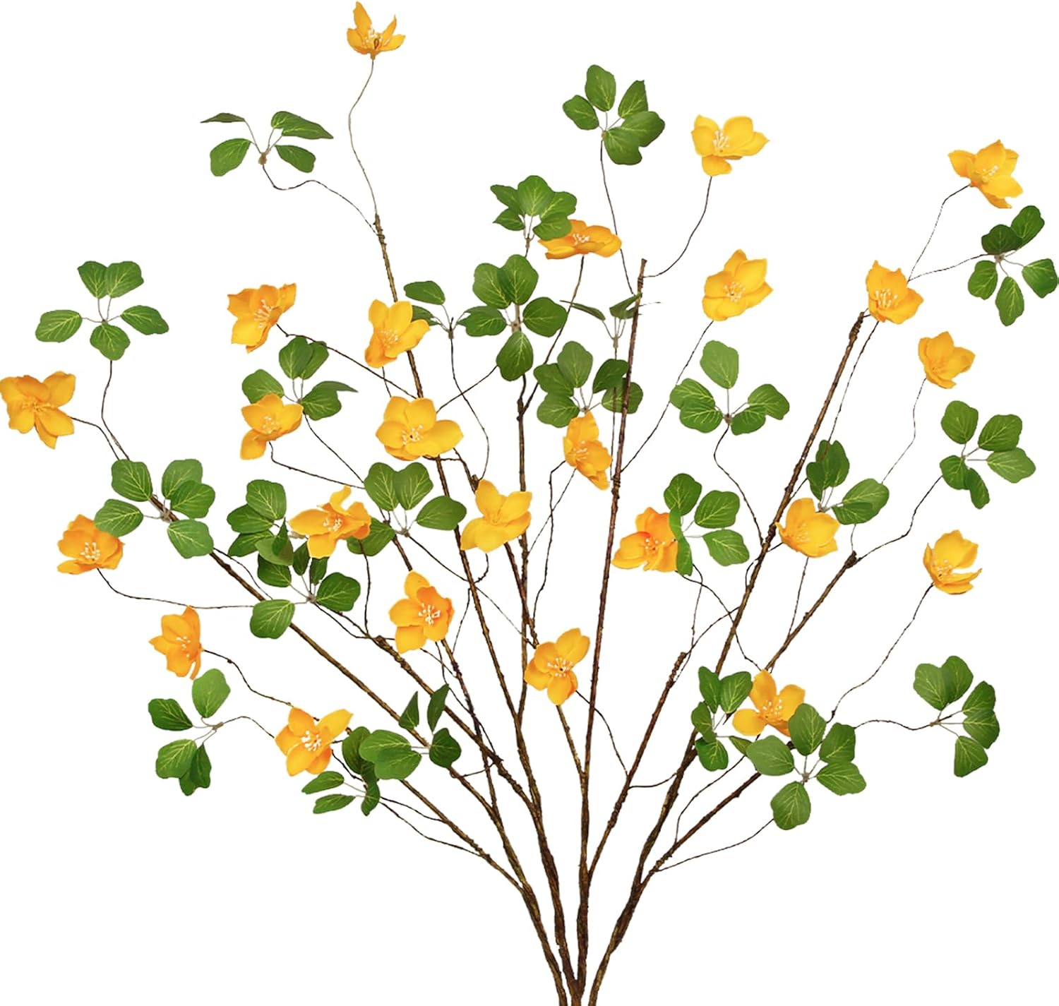 Blue Artificial Plant — 29.5" — Yellow Flowers