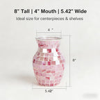 Modern Blue Flower Vase — 8" - View 8