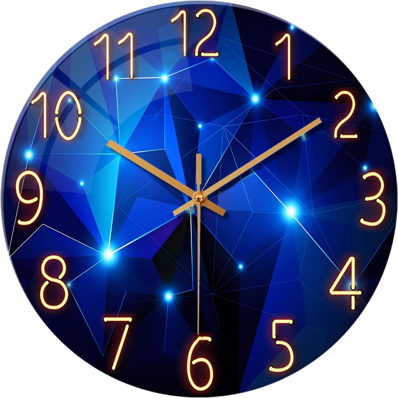 Battery Operated Black Wall Clock — 12" — 24 Inch