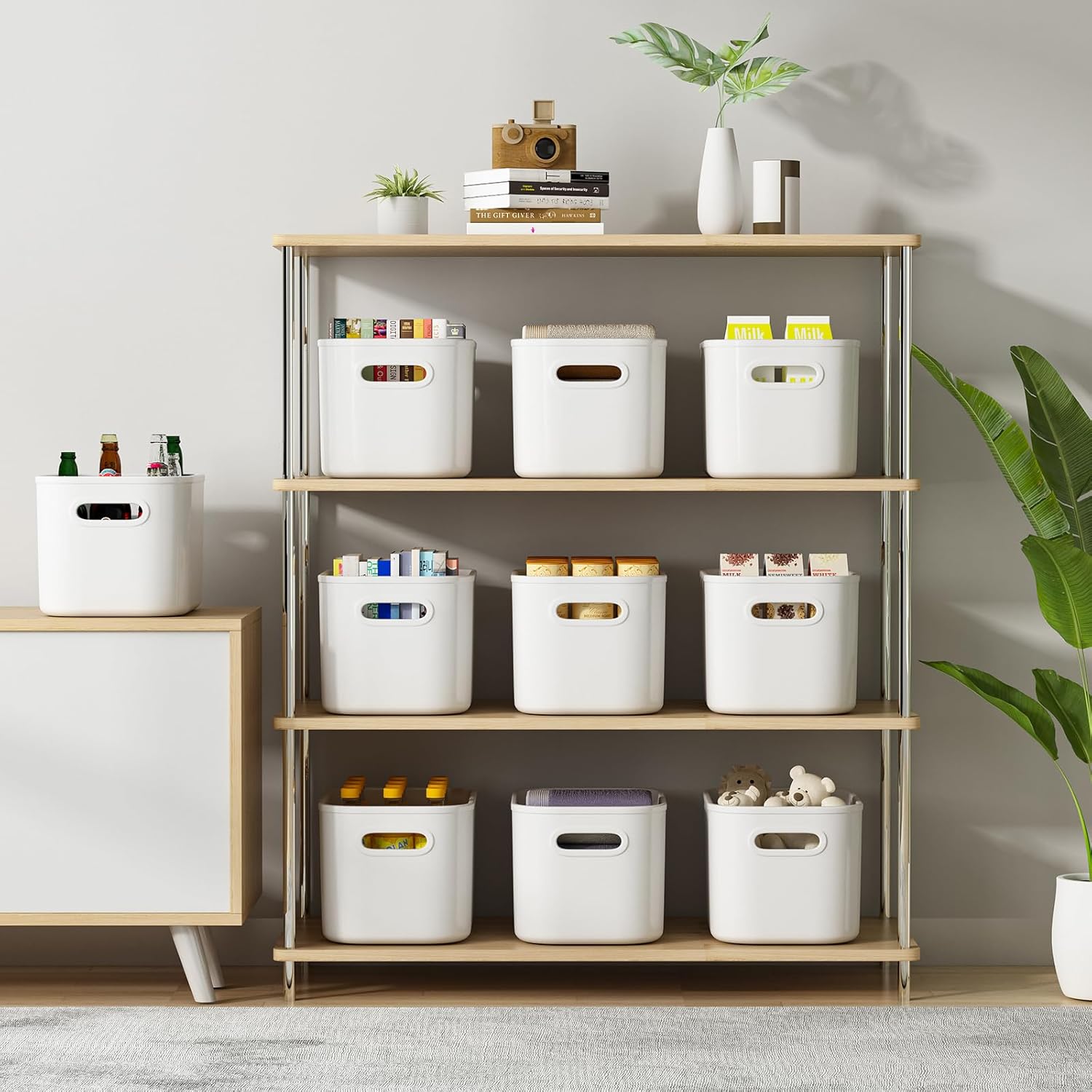 Black Storage Bin — 7" - View 3
