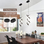 Dimmable Modern Black Pendant Light - View 4
