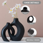 Boho Beige Flower Vase — Set of 2 - View 3