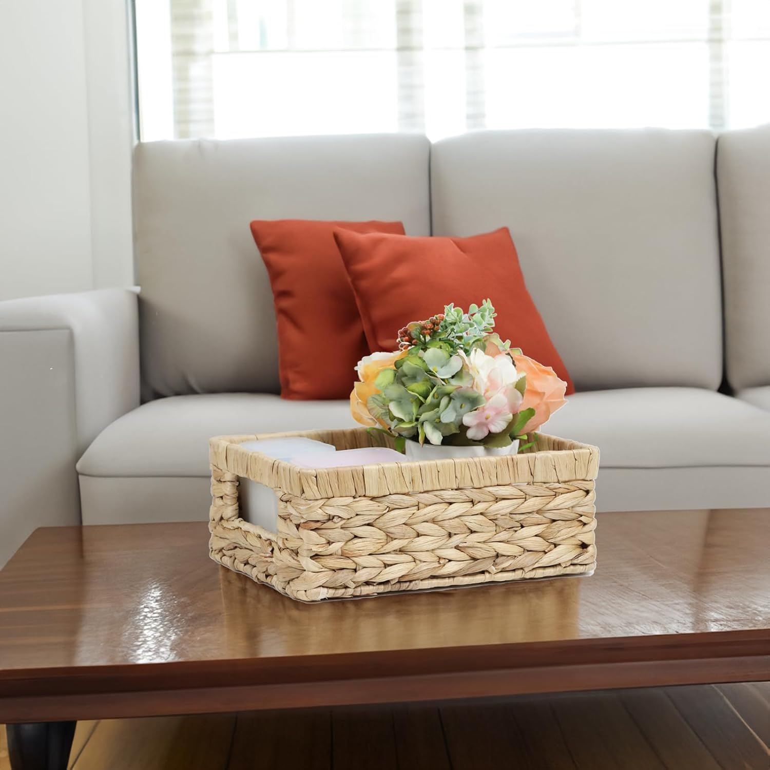 Boho Rattan Woven Basket - View 4