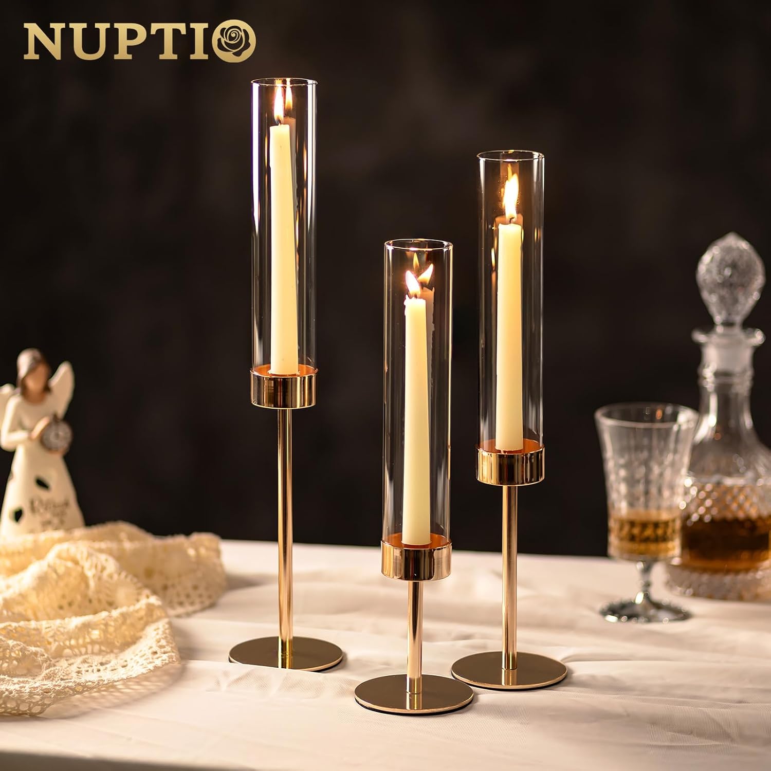 Luxe Gold Candle — Set of 3 - View 9