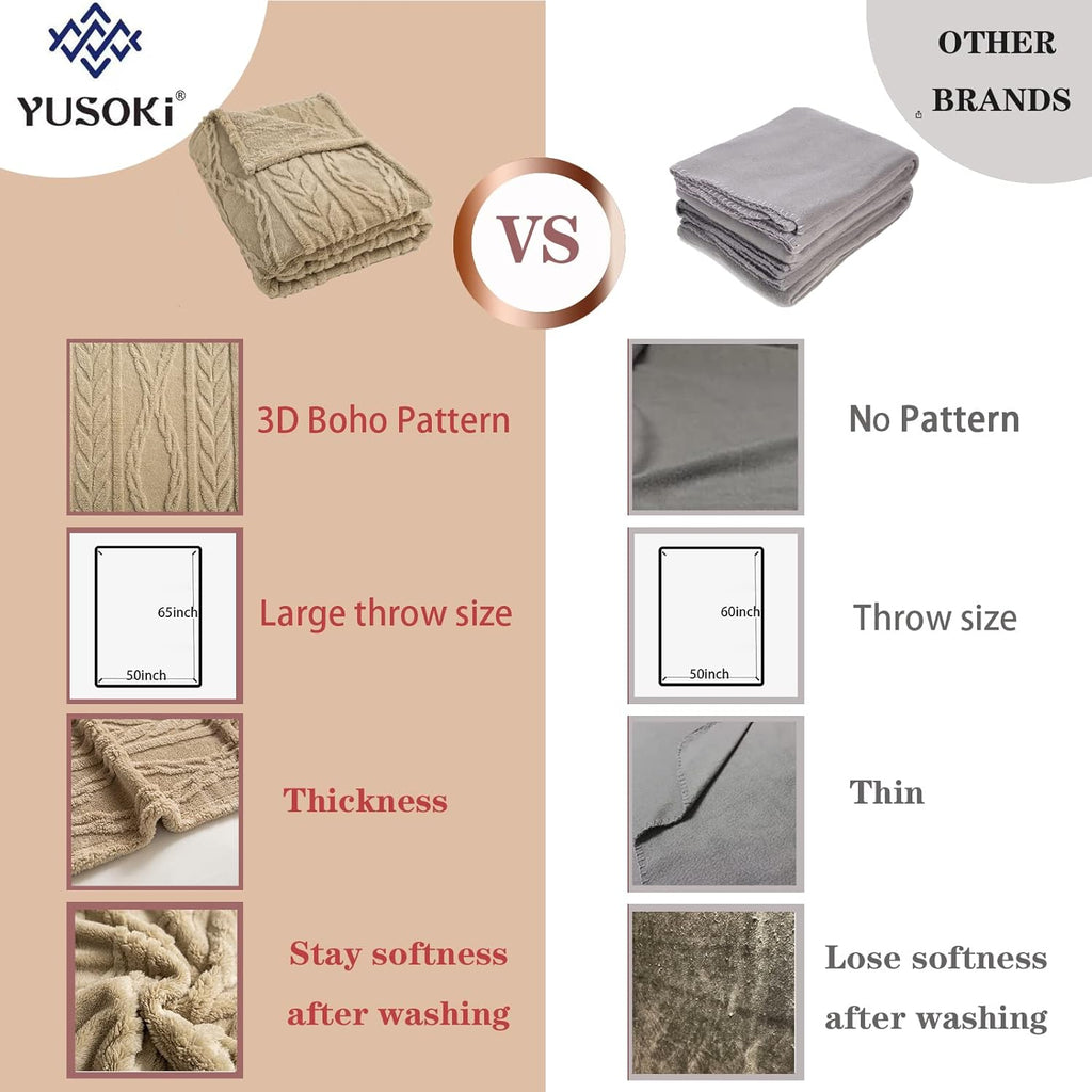 Beige Throw Pillow — 50" - View 2