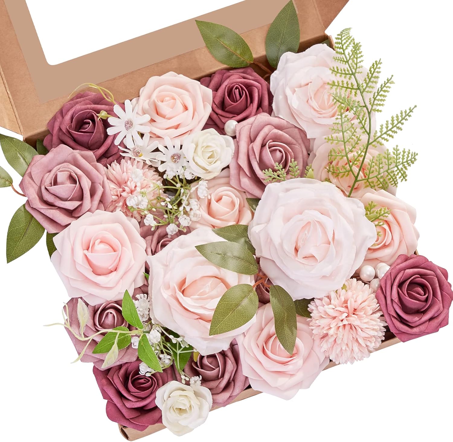 Beige Artificial Flowers — A Classic Dusty Rose