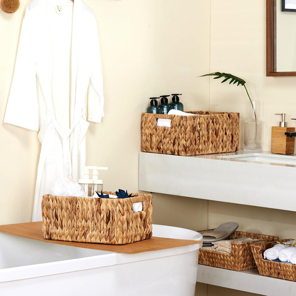 Rectangular Rattan Storage Basket — 15" - View 5