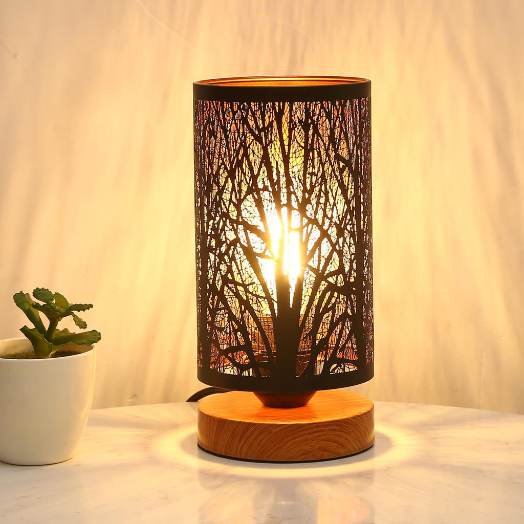 Dimmable Farmhouse Metal Bedside Lamp