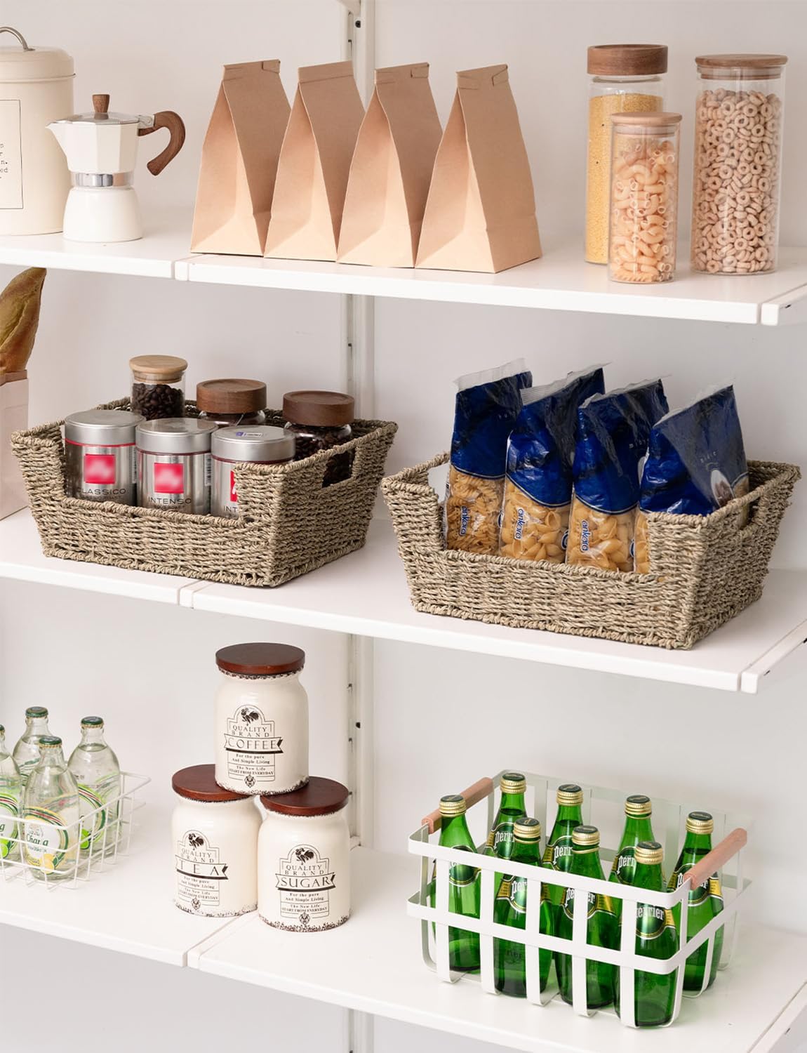 Beige Storage Basket — 5" - View 7