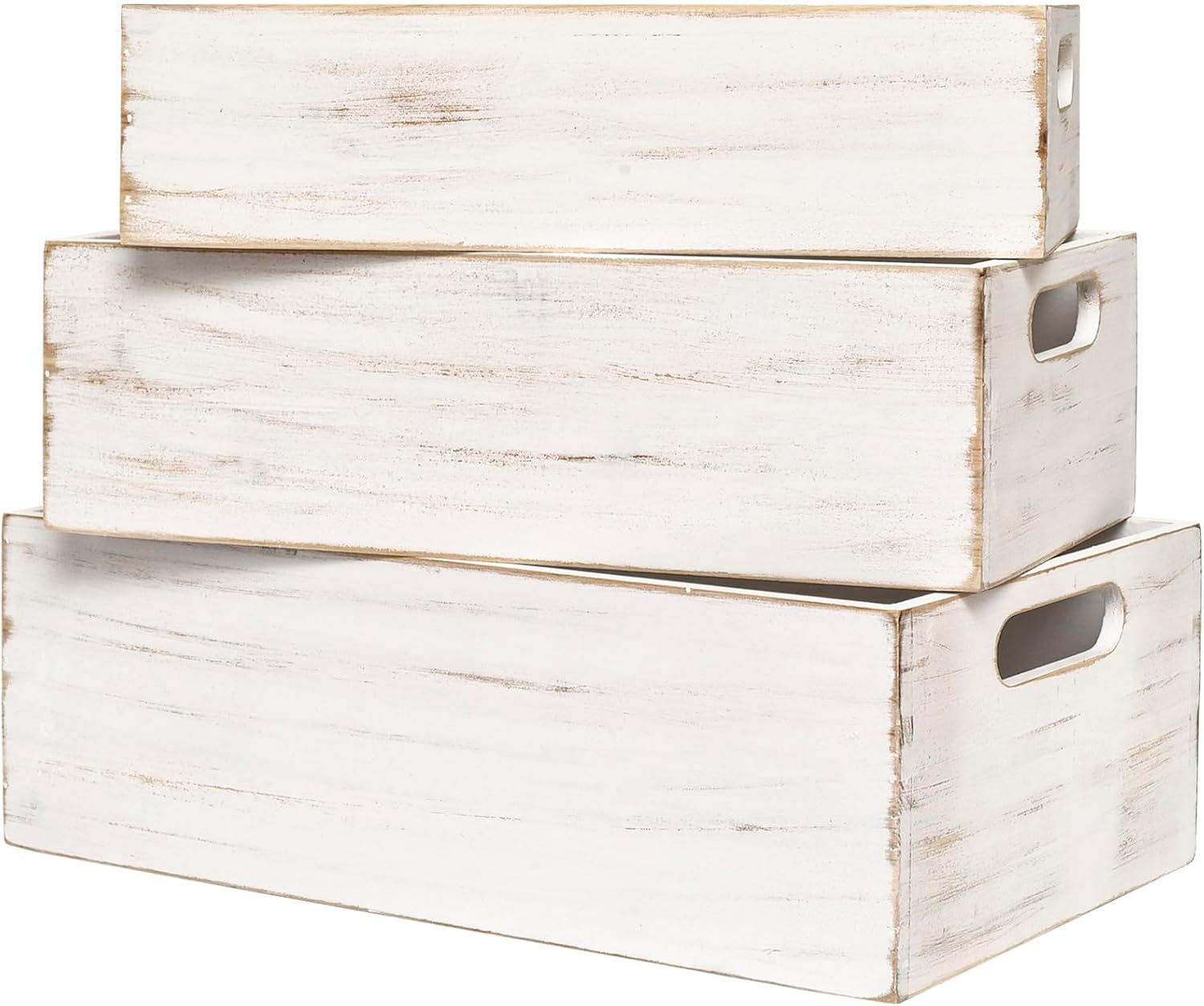 Farmhouse Beige Storage Basket — Set of 3 - View 5
