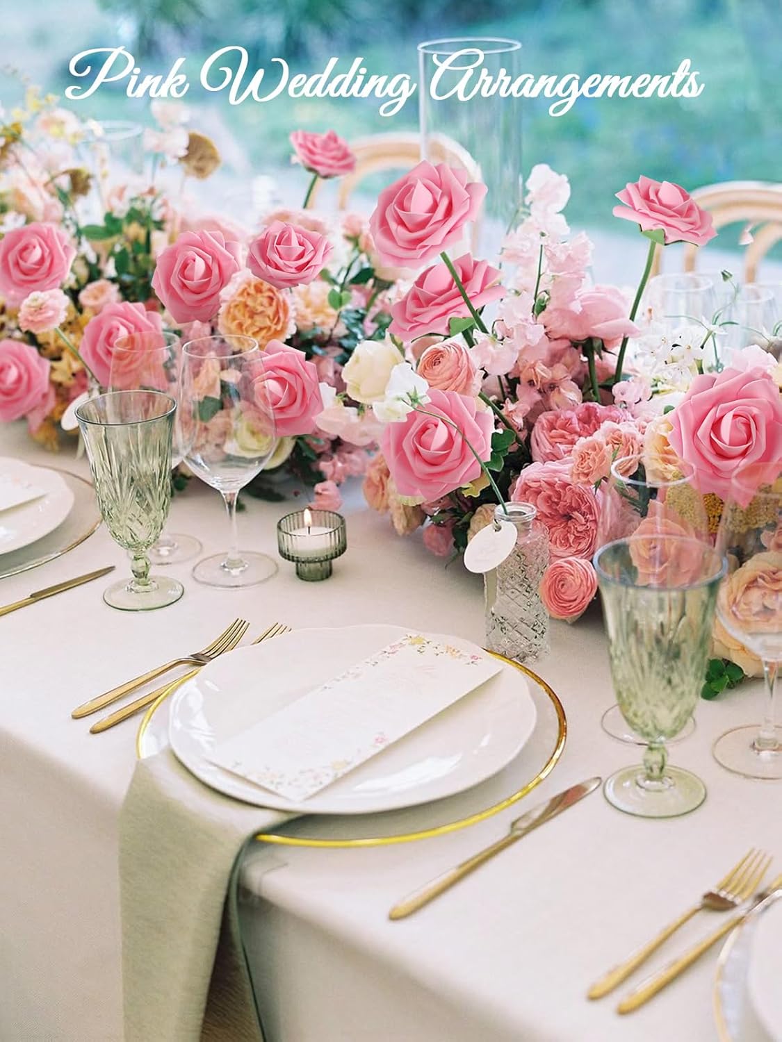 Beige Artificial Flowers - View 2