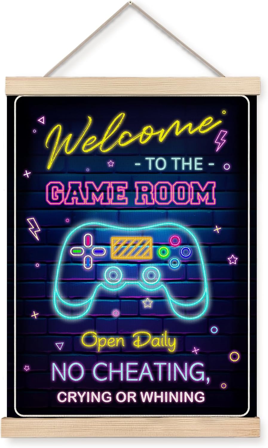 Framed Fabric Wall Decor — 16" — Color 05
